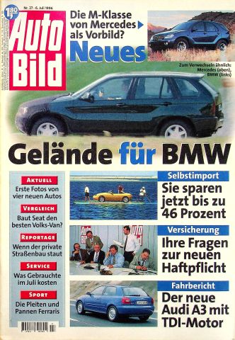 Deckblatt Auto Bild (27/1996)